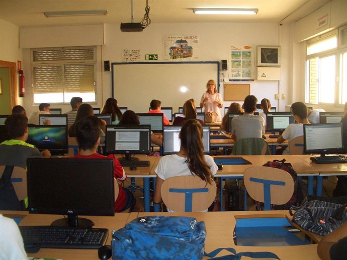 Alumnos en un taller de fomento del emprendimiento