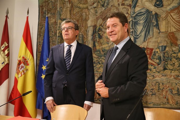 Rector UCLM, Miguel Ángel Collado y presidente C-LM, Emiliano García-Page