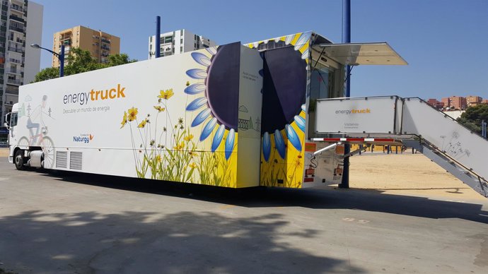 El camión sostenible Energytruck de la Fundación Naturgy