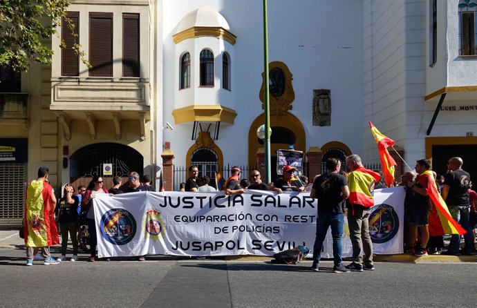 Manifestación de Jusapol en Sevilla