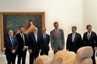 El Rey Felipe VI visita el Museo de Bellas Artes de Bilbao con motivo de su remodelación