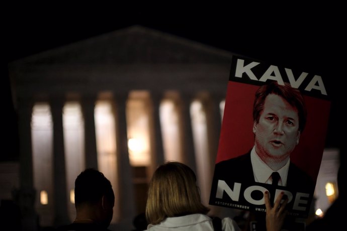 Manifestación contra  Brett Kavanaugh ante el Tribunal Supremo