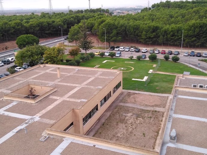 Lugar del nuevo edificio en el Hospital de Tudela.