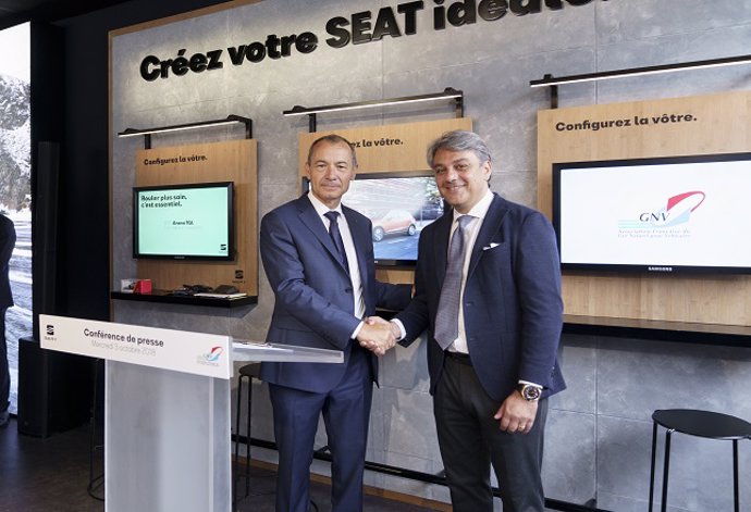 Cooperación entre Seat y la Asociación Francesa de Gas Natural para Vehículos