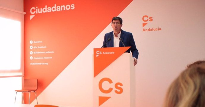 Juan Marín (Cs Andalucía), en rueda de prensa 