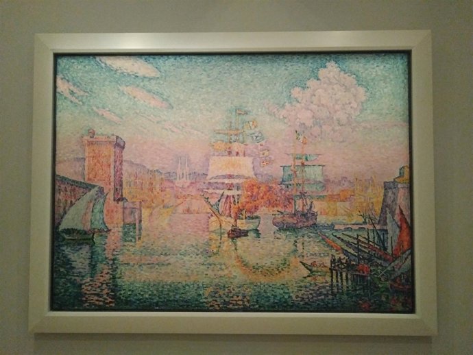 Cuadro de Paul Signac en la exposición 'Redescubriendo el Mediterráneo'