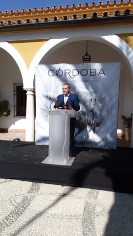 Alcalde durante la inauguración del Campeonato de Doma Vaquera
