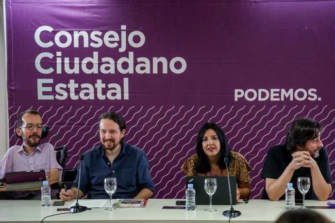 El secretario general de Podemos, Pablo Iglesias, participa en el Consejo Ciudad