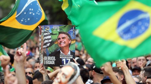 Simpatizantes del candidato presidencial Jair Bolsonaro