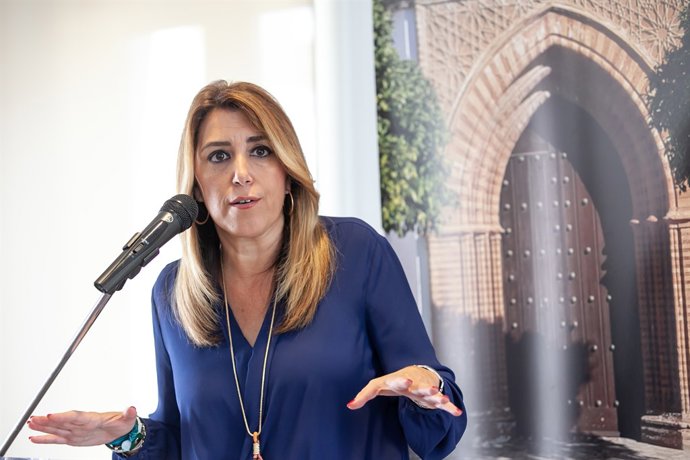A Aznalcázar (Sevilla), la presidenta de la Junta, Susana Díaz