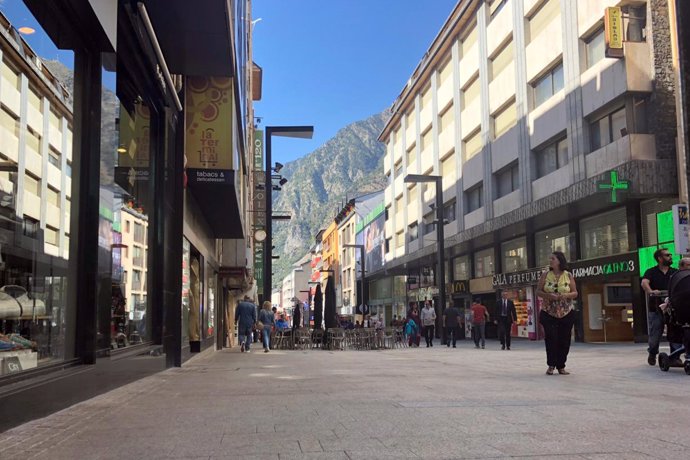 Calle comercial de Andorra