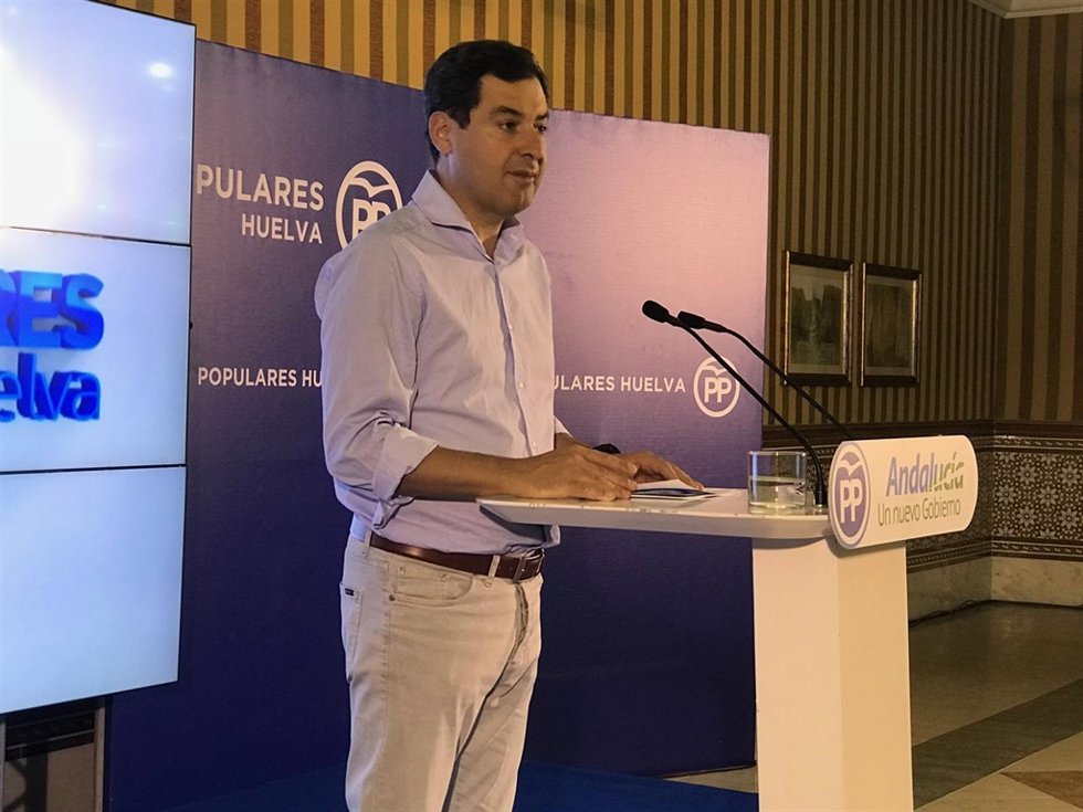 El presidente del PP andaluz, Juanma Moreno.