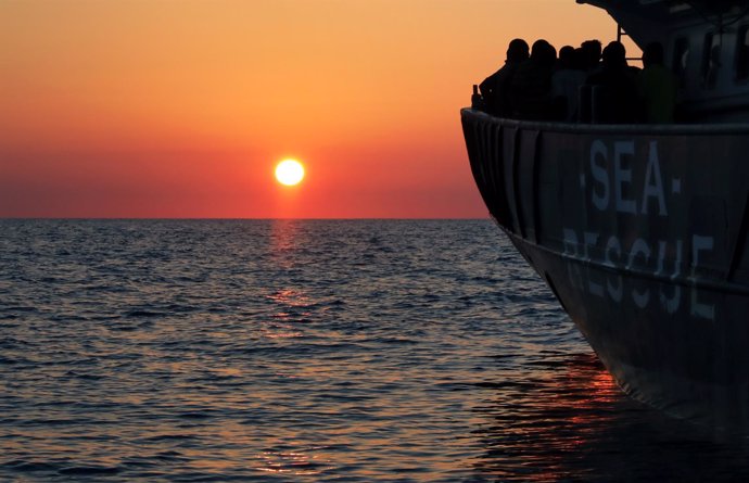 Rescate de inmigrantes en el mar Mediterráneo (archivo)