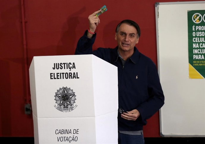 El candidato presidencial Jair Bolsonaro