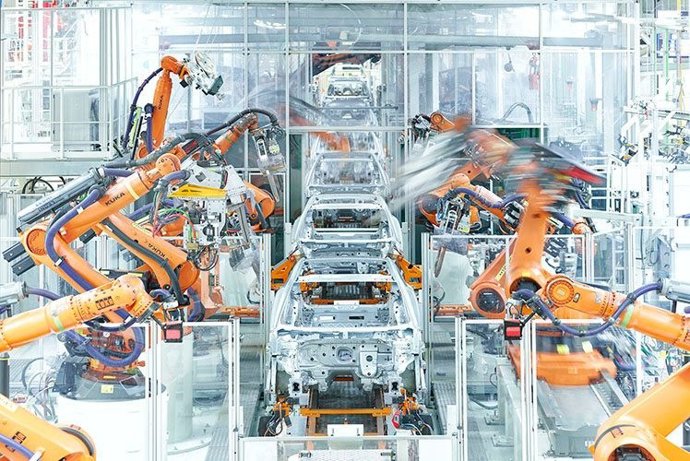 Linea de muntatge del nou Audi A1 en la planta de Seat de Martorell
