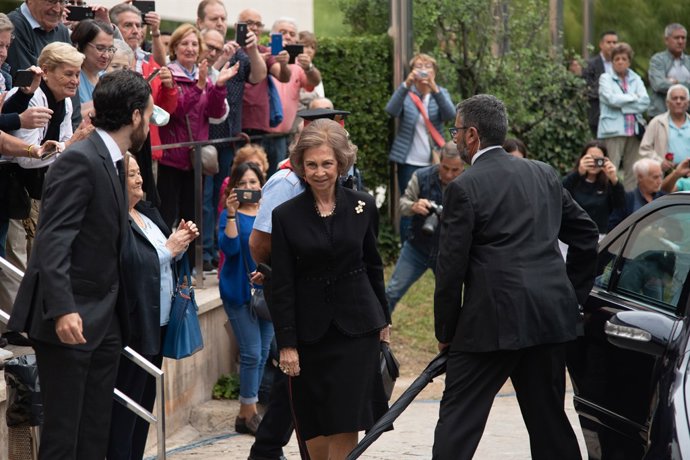 Funeral de la soprano Montserrat Caballé en el tanatori Els Corts de Barcelona.