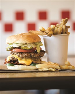 Hamburgueses de Five Guys 