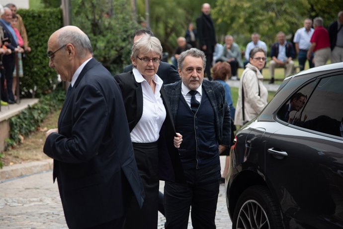 Funeral de la soprano Montserrat Caballé en el tanatori Els Corts de Barcelona.