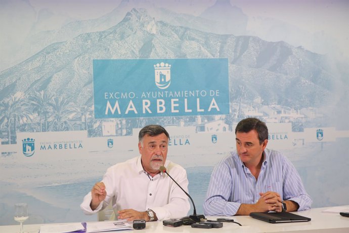Rueda de prensa tras junta de gobierno local de Marbella 