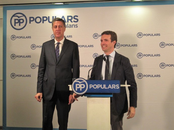 Xavier García Albiol i Pablo Casado (PP)