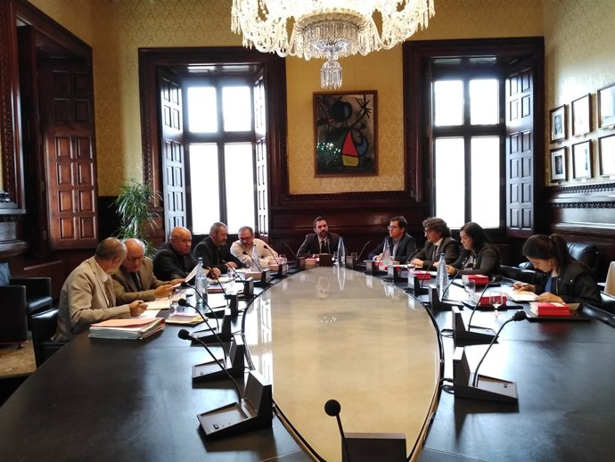 La Mesa  del Parlament, reunida aquest dilluns a la tarda