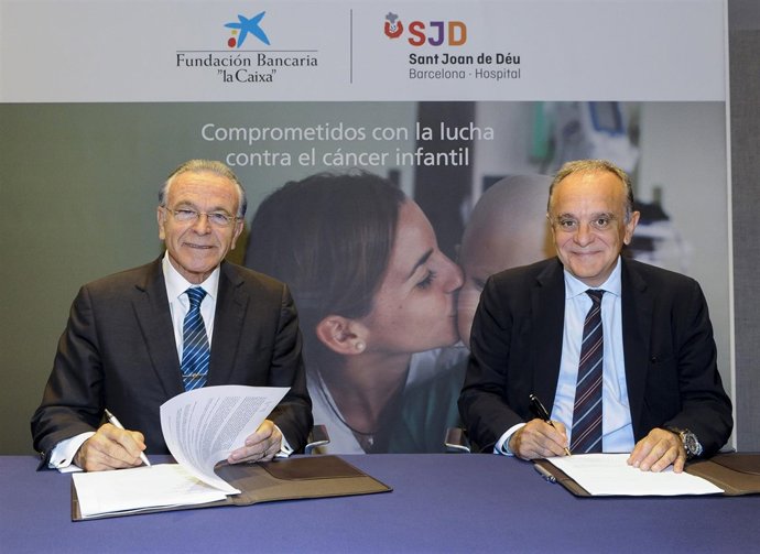 Isidre Fainé (La Caixa) y Manel del Castillo ( Hospital Sant Joan de Déu)