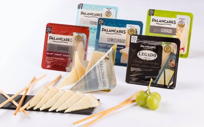 Imagen de la nueva gama de cuñas de queso cortadas de Palancares Alimentación