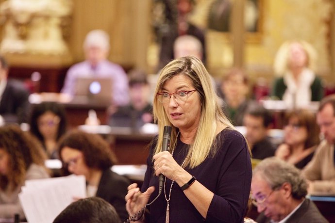 Patricia Gómez en el pleno del Parlament