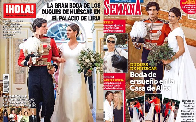 Portadas de las revistas ¡Hola! y SEMANA