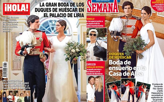 Portadas de las revistas ¡Hola! y SEMANA