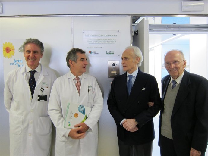 Álvaro Urbano-Ispizua, Josep Maria Campistol, Josep Carreras y Ciril Rozman