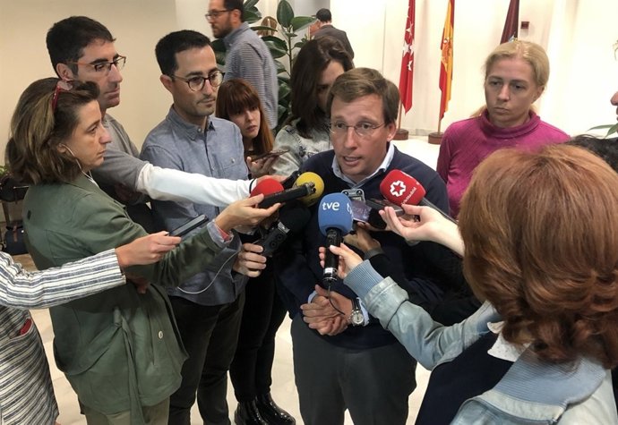 El portavoz del PP en el Ayuntamiento de Madrid, José Luis Martínez Almeida