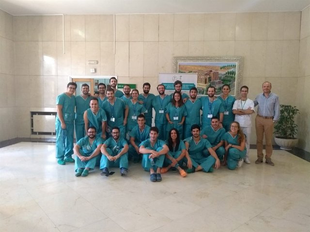 Asistentes al curso sobre técnicas de vendajes