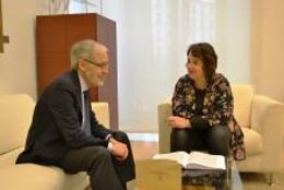 José Antonio Sánchez y Ainhoa Aznárez.