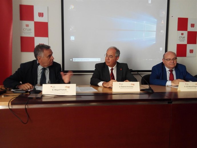 Miquel Francés, Roberto Fernández y José Manuel Pingarrón                       