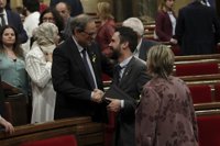 ERC se alía con el PSC en la Mesa del Parlament para que Puigdemont y otros tres diputados no puedan delegar el voto