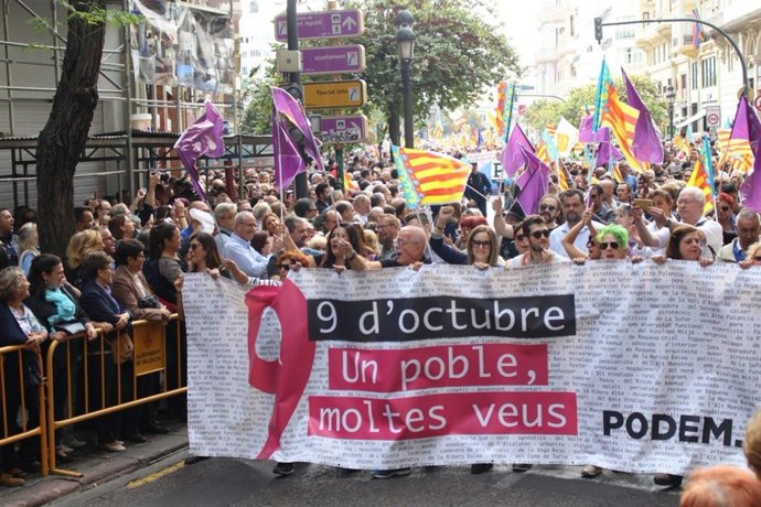 Participación de Podem en la Procesión Cívia