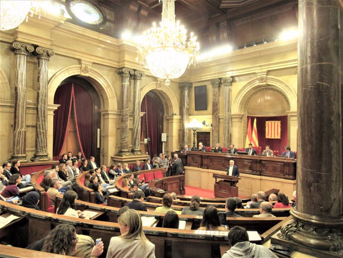 Carlos Carrizosa (Cs) en el pleno del Parlament