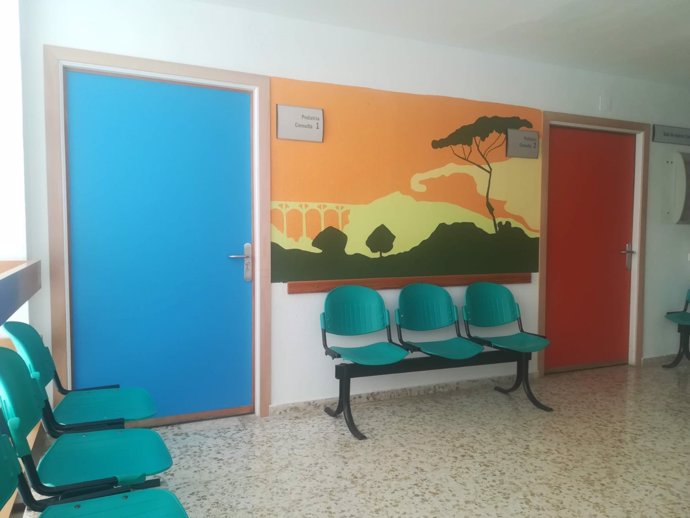 Se realizan obras en el área de Pedriatría del Hospital de Riotinto, en Huelva.