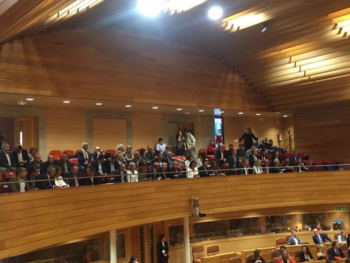Tribuna de invitados del Parlamento de Galicia