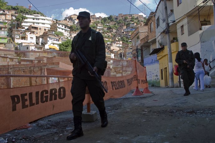 Policía en Medellín