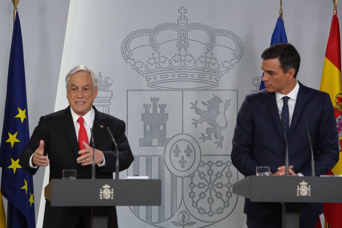 Pedro Sánchez se reúne con el presidente de Chile, Sebastián Piñera