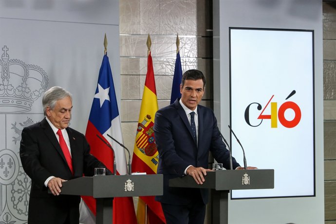Pedro Sánchez es reuneix amb el president de Xile, Sebastián Piñera