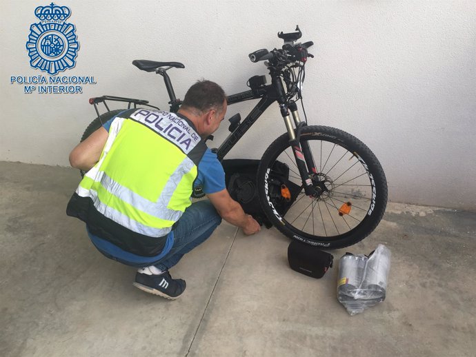 Bicicleta recuperada por la Policía Nacional