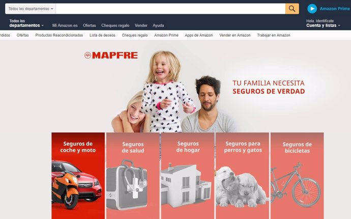 Oficina virtual de Mapfre en Amazon