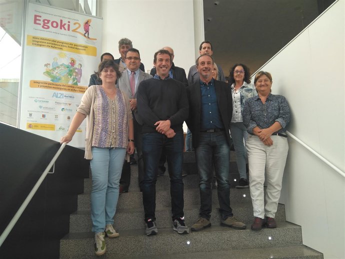 Firmantes del convenio Egoki sobre el cambio cimático