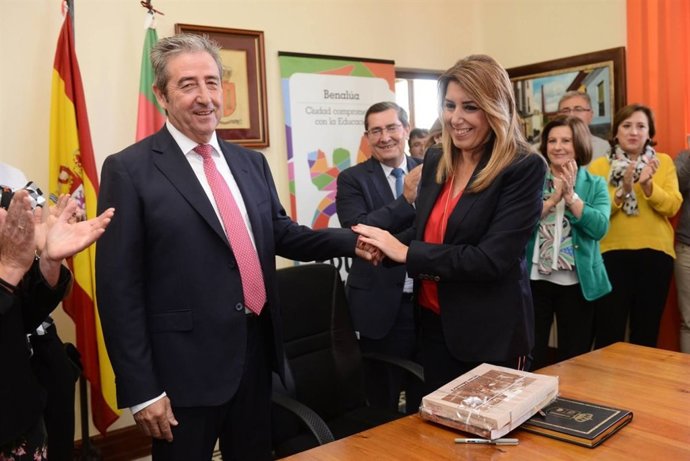 Susana Díaz, este miércoles en Benalúa (Granada)