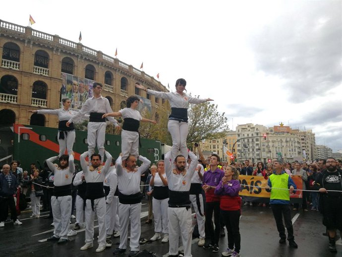 Manifestación de la Comissió 9 d'Octubre