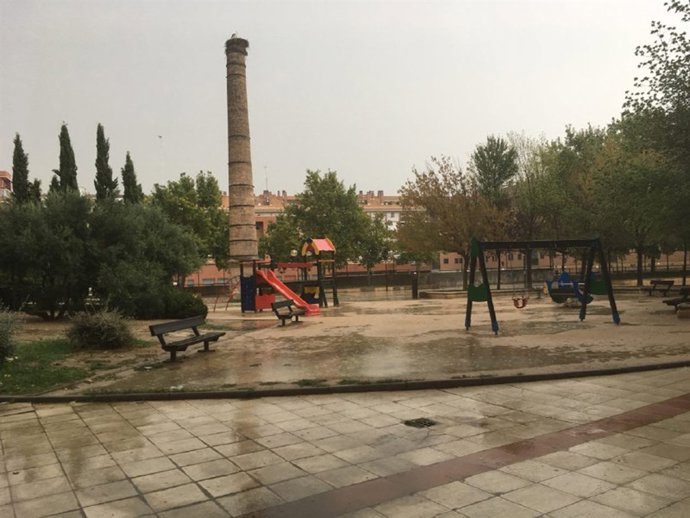 Plaza Ángel San Briz, en el barrio de San José