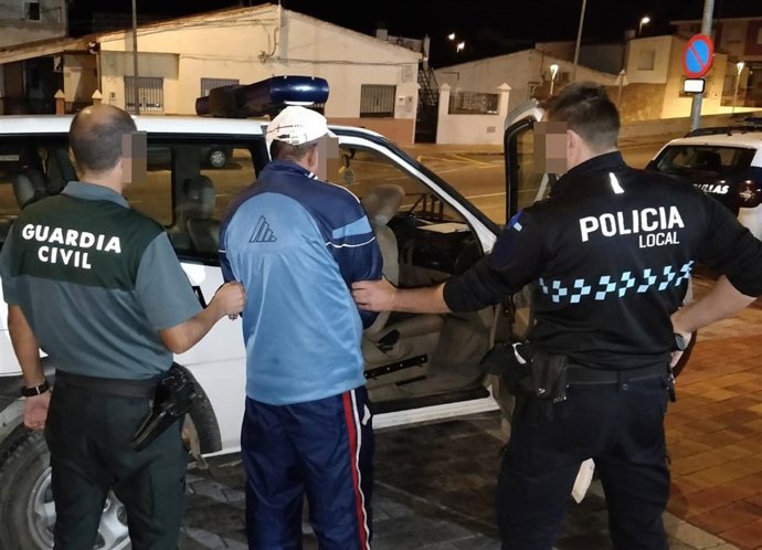 Detención de la Guardia Civil y la Policía Local de Bullas